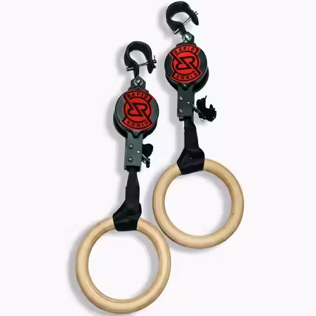 Gymnastic Ring Wood - Anillos de Fitness de abedul, equipo
