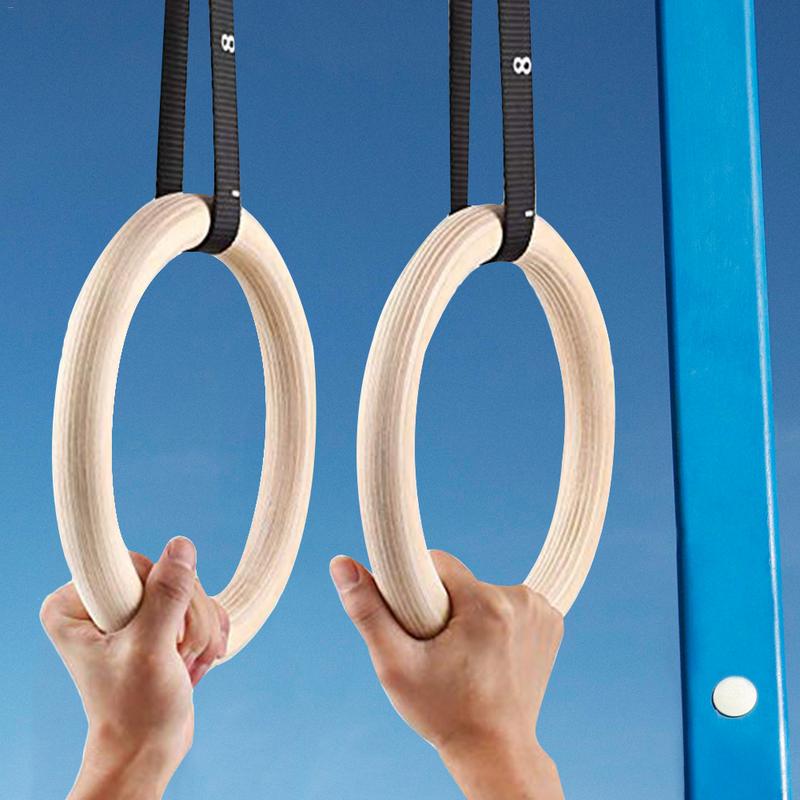 Gymnastic Ring Wood - Anillos gimnásticos de madera de abedul