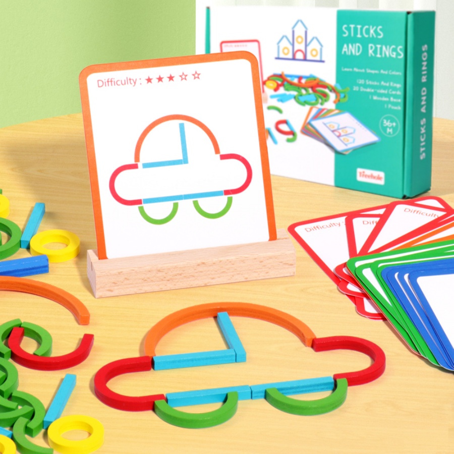 Juguetes de rompecabezas de ed - Gymnastic Ring Wood reseña y precio