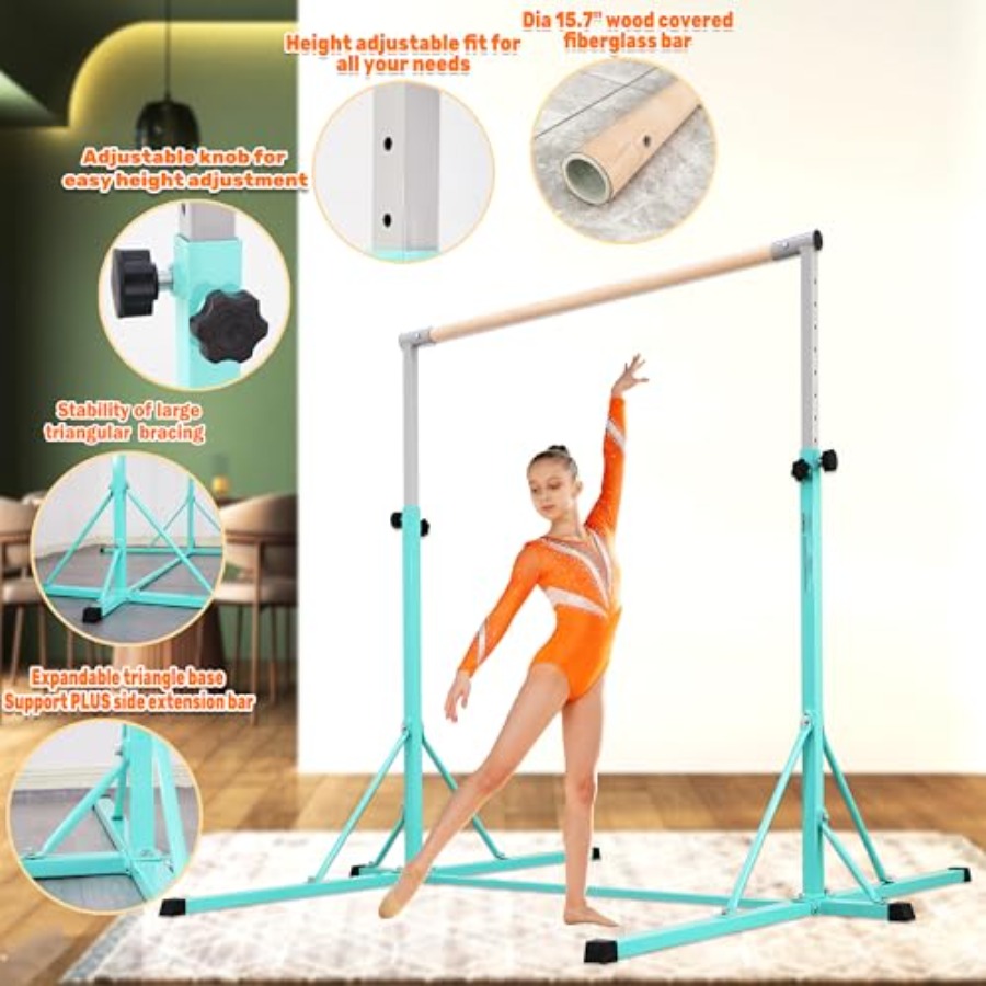 Barra de gimnasia para entrena - Gymnastic Ring Wood reseña y precio