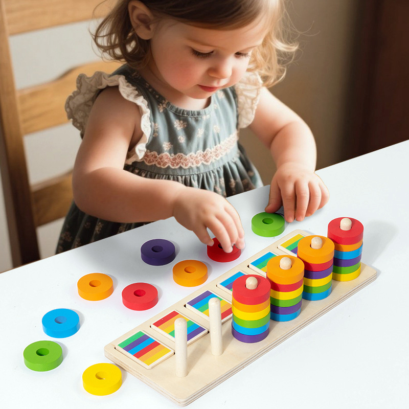 Juego de anillos de arcoíris d - Gymnastic Ring Wood reseña y precio