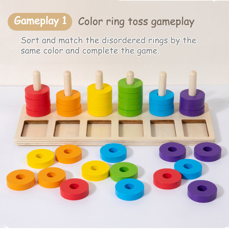 Juego de anillos de arcoíris d - Gymnastic Ring Wood reseña y precio
